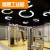 LED吊灯圆形六边形Y形人字形造型灯洗车店网吧商超舞蹈使用 C形48W-直径80cm