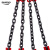 晟雕 定做 G80锰钢起重链条吊索具组合吊钩吊环组合起重吊具 5吨4腿2米 羊角钩款