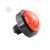 定制游戏机按钮 60mm凸面大圆带灯按键拍拍乐 游戏机配件大圆按钮开关 红色+支架