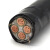yjv电力电缆3+1/4芯4/6/10/16/25/35/50平方铜芯聚氯乙烯电力电缆 yjv3*25+1