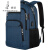 袋鼠（KANGAROO）新款电脑背包男双肩包大容量多功能旅行笔记本商务电脑包 深蓝色 20寸