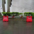 华科扬创 水马围挡注水市政道路施工围栏护栏隔离墩防撞桶塑料屏风水马 5kg红色普通款1300x700