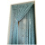 风琳静 地中海窗帘 复古蓝色美式成品窗帘 客厅阳台飘窗地中海窗纱帘 欧 穿杆款式(一片价)不含杆 140CM宽*170CM高