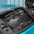 HKNA适用于小牛F2电池锁F2电瓶锁防撬改装配件电动车电池防盗板 F2电池防盗板+小挂锁