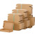 冇力--快递纸箱飞机盒【3层特硬纸壳100个装】邮政打包盒加厚纸箱240*140*37 mm
