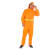 卓迪旭 ZDX-YFT10环卫工人橙色透气劳保雨衣套装，路政执勤防暴雨反光雨衣套装，可定制 XL