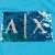 安普里奥·阿玛尼（Emporio Armani）AX美国女士亮片大标logo休闲圆领短袖T恤 湖蓝色 款1-55HD XS(现货)