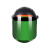 烧电焊防护罩脸部轻便头戴式焊工专用面罩全脸防护透明防烤脸焊帽 单扣浅绿面屏1张
