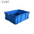 封浮 周转箱 不带盖600*385*150mm蓝色535-140 塑料零件物料盒收纳盒配件箱盒胶框五金工具盒长方形大号 