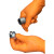 爱马斯(AMMEX) GWONHD48100 一次性橙色无粉麻面丁腈手套 XL码 100只/盒