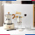 Bincoo摩卡壶煮咖啡壶家用电陶炉套装意式浓缩萃取咖啡壶器具礼盒 白色摩卡壶礼盒六件套