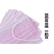 润华年三层薄款粉色一次性口罩50只白色透气熔喷单独包装防飞沫防尘 三层白色(独立装-100只)共2盒
