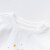 戴维贝拉儿童t恤男童T恤女童长袖秋装婴儿上衣秋季宝宝幼儿 白色【DBM15975】 130cm(建议身 高120-130cm)