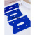 强磁性标签货位仓位卡仓库仓储标示牌磁性材料卡货架库位卡美酷 4x6双磁(蓝/白/红)颜色留言