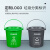 安大侠 手提垃圾桶带盖厨余垃圾 分类干湿分离过滤桶 10升圆桶+盖+滤网（绿色）厨余垃圾