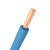德力西电气 电线电缆铜芯国标单芯硬线BV 4平方 蓝色零线 100米 DL1601083067