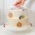 蛋糕盒子重复蛋糕盒重复使用圆形六 八寸6 8寸全透明双层加高手提生日包装盒子 白色的蛋糕盒 1只 加防滑动底托