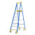 稳耐梯子3.1米绝缘梯电工人字梯七步玻璃钢平台梯 P170-7CN FG