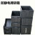 加厚防静电塑料周转箱电子元件盒零件收纳盒黑色物料盒养龟箱 4号周转箱 420*310*155mm