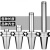 刀柄数控刀柄BT40 BT50高精加工中心刀柄特长刀柄 BT50ER20-100高精款