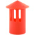 新款中央空调排水管透气帽25冷凝水管PVC排气冒吊码吊杆插卡通气 红色透气帽加厚款200个