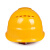 飞迅 安全帽工地 直边四面透气 建筑工程男夏施工ABS领导头盔 经济透气款 黄色 