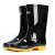 回力 雨鞋防护塑胶雨鞋807高筒中筒防水防滑耐磨水靴 黑色-中筒 43码