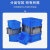 亚岳塑料周转箱欧标EU箱加厚物流箱汽配收纳整理零件盒养龟养鱼储物箱 蓝色无盖600*400*230