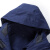 汇特益HT-J2085 加厚保暖冲锋衣 秋冬男款内胆可拆卸风衣 防水透气外套 藏青色 XS 