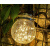 以琛定制太阳能小夜灯户外防水庭院灯花园草坪阳台装饰裂纹玻璃瓶子挂 大号30灯珠黄光个