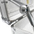 安赛瑞 手提式密码工具箱 铝合金精密仪器箱保险存储箱 证件收纳箱铝箱 42×32×14cm 银色箱填充棉 28472
