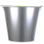 海斯迪克 HK-8032 圆形白铁皮桶 商超清洁加厚手提水桶 垃圾铁桶 大号油桶镀锌桶 10L 5个