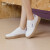 达芙妮（DAPHNE）小白鞋女2022春季薄款新款ins潮女鞋子女休闲板鞋女 白紫色 38