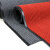 兰诗 DM03 双条纹地毯 地面防滑垫 酒店走廊除尘垫 红色1.6*15m（整卷发货）