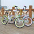 永久7变速20英寸折叠自行车清新快装型高碳钢车架成人男女式学生单车城市通勤车 YE2013 苹果绿
