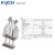 凯宇气动（KYCH）MGQM/L薄型带导杆三轴气动气缸20-25/10-200 MGQM 25*100