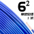 国标阻燃BVR1 1.5 2.5 4 6平方软多股铜芯家装电线铜线零剪 6平方 单皮软线(1米)蓝色
