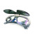 定制电焊眼镜 劳保平光镜焊专用电焊眼镜牛皮面罩 可拆卸焊用打磨防光防飞溅护目镜 添新-1付-翻盖眼镜
