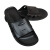上柯 B3462 SPU底黑色防静电拖鞋 无尘洁净电子实验室工作鞋 小六孔黑拖鞋 46码 (280mm)