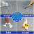防水PVC办公室耐磨胶垫厨房专用地板革地塑胶地板医院水泥地定制 蓝色大理石1.8mm工程革防水防滑