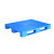 库达1210A平板光面川字塑料托盘仓库叉车超市卡板栈板地台板垫仓板 蓝色 全新料1.2米