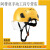 大团小圆工地安全帽带护目镜防砸夏季透气男建筑工程头盔国标定制 黄色透明镜