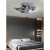 设计师简约客厅吸顶灯轻奢后现代灯具别墅创意大气客厅灯 升级高亮款-小号108cm-三色变光