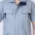夏季短袖工作服套装男女  汽修机械工厂车间劳保服 工程服工装制 藏蓝色套装 175/XL
