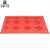 洛楚（Luxchic）三合一地垫灰底红色单刷60cmx120cm 防尘防滑镂空可水洗拼接组合地垫酒店商场门口入户地垫