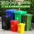 环卫户外分类商用垃圾桶塑料加厚垃圾箱大号小区物业带轮盖240L升 100升加厚轮+盖 红色