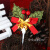 晗畅圣诞节装饰圣诞树雪松麋鹿圣诞老人礼物雪人草圈装饰插件插牌 藕色 叶子2号10个装 10个