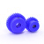 蓝色尼龙齿轮1模15齿-60齿电机凸台齿轮圆柱直齿轮塑料正齿轮 尼龙凸台 1模30齿 孔6
