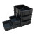 元件盒电子物料平口盒黑色加厚周转箱小号塑胶盒塑料方盘 01号平口盒150*100*55MM