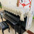 杉贝适用于 欧式钢琴罩半罩子新款现代简约钢琴披盖布防尘布艺琴布电 莫兰迪米咖 钢琴盖巾请选80*210cm